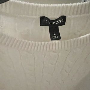Talbots ivory sweater